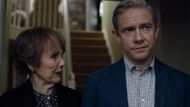 A key moment of Watson is standing at Sherlock’s grave (Image via Hulu)